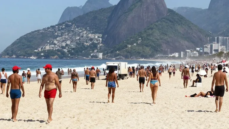 Illustration for: Lula waves flag at Copacabana as Flavio Bolsonaro keeps 1.3 point edge