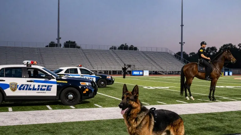 Illustration for: Sheriff clears fake shooting threats ahead of Harmony football