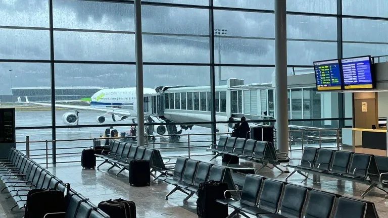 Illustration for: Typhoon Champi cancels 931 flights in Taiwan