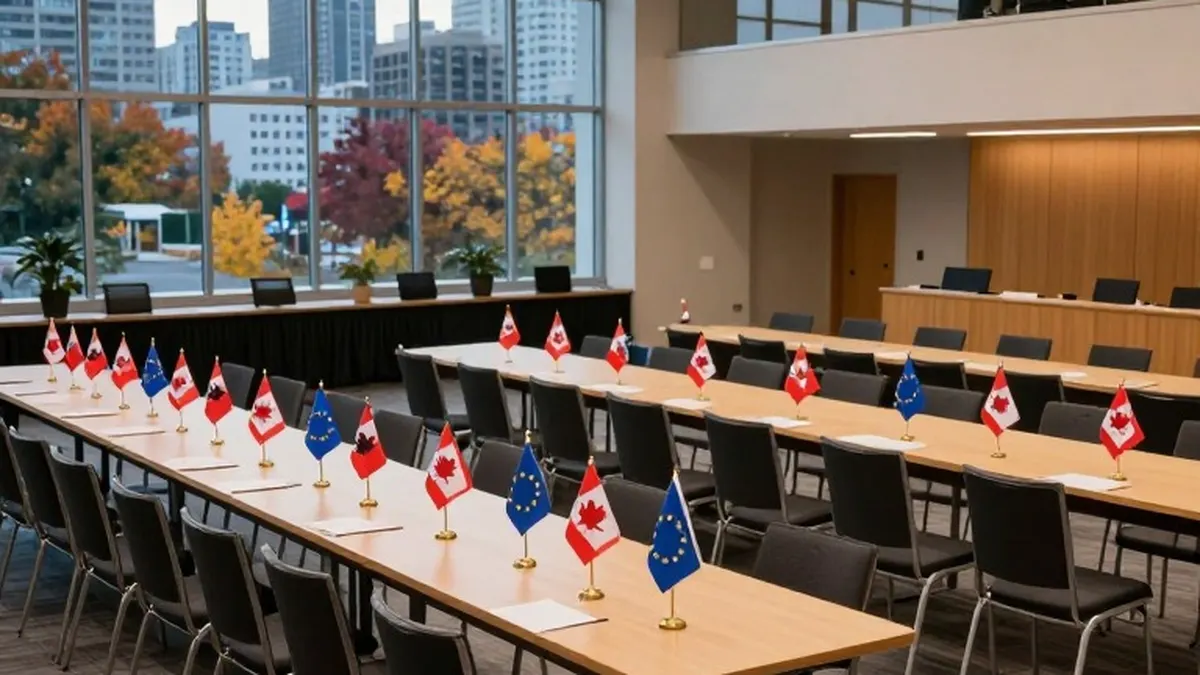 Illustration for: EU Drops 'Associate Member' Label for Canada From Summit Statement