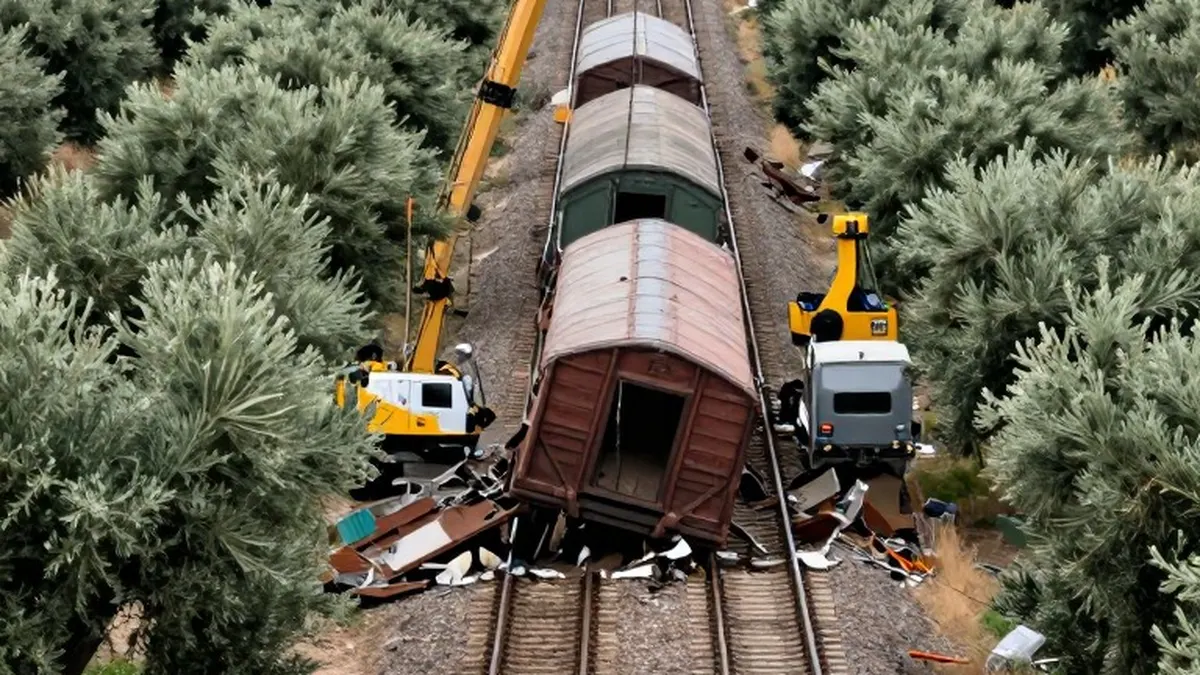 Illustration for: Spain mourns 68 killed in train crash as protests intensify before election